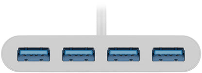 Goobay 66274 dockningsstationer för bärbara datorer Kabel USB 3.2 Gen 1 (3.1 Gen 1) Type-C Vit