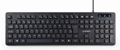 Gembird KB-MCH-04-RU tangentbord Universal USB QWERTY Rysk Svart