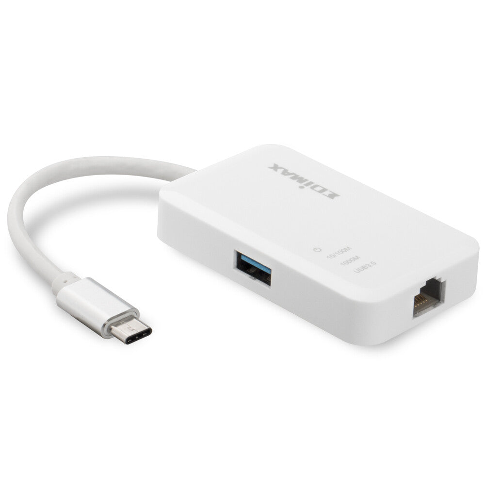 Edimax EU-4308 dockningsstationer för bärbara datorer USB 3.2 Gen 1 (3.1 Gen 1) Type-C Vit