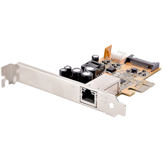 StarTech.com 2,5 Gbps PoE-nätverkskort med 1 port, PCIe Ethernet-kort med RJ45, 30 W 802.3at PoE NIC för stationära datorer/serrar, Network PoE LAN-adapter med lågprofilsfäste, NBaseT, Windows/Linux