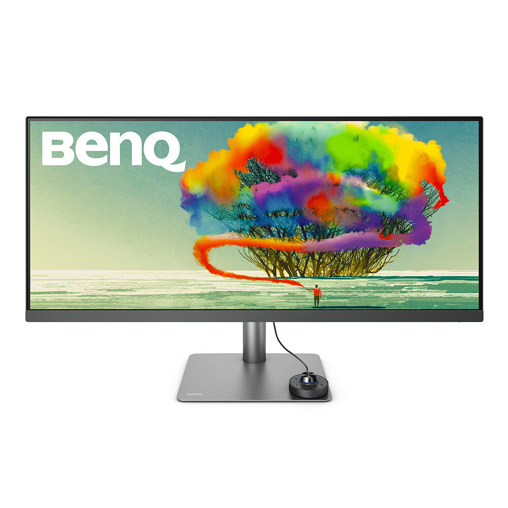 BenQ PD3420Q platta pc-skärmar 86,4 cm (34") 3440 x 1440 pixlar Quad HD LED Grå