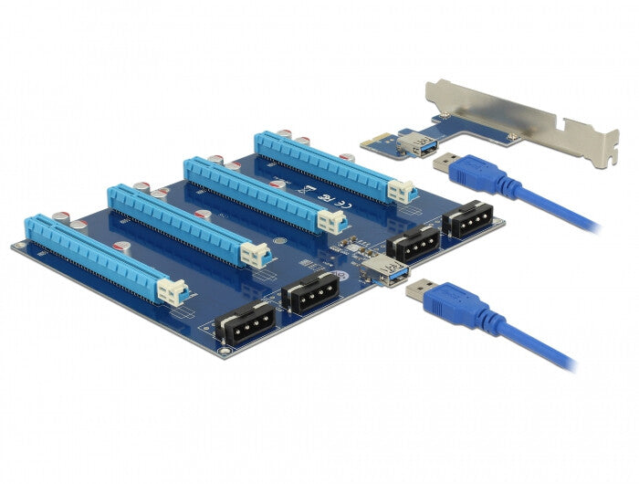 DeLOCK 41427 nätverkskort/adapters Intern PCIe, USB 3.2 Gen 1 (3.1 Gen 1)