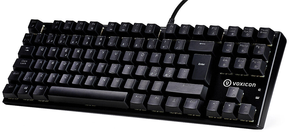 Voxicon Gr8-10 tangentbord Spela USB QWERTY Nordic Svart
