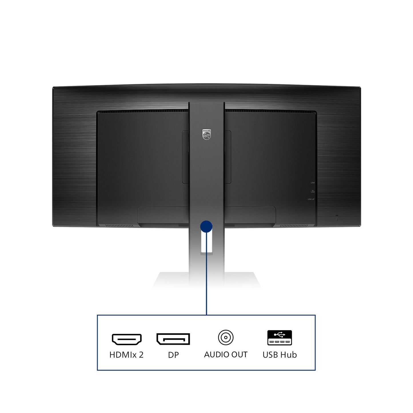 Philips B Line 345B1C/00 platta pc-skärmar 86,4 cm (34") 3440 x 1440 pixlar Quad HD LCD Svart