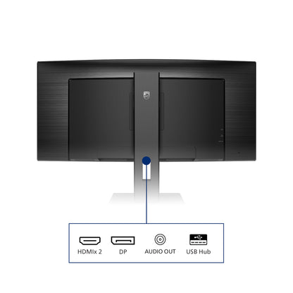 Philips B Line 345B1C/00 platta pc-skärmar 86,4 cm (34") 3440 x 1440 pixlar Quad HD LCD Svart
