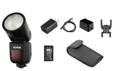 Godox V1 C Camcorder-blixt Svart