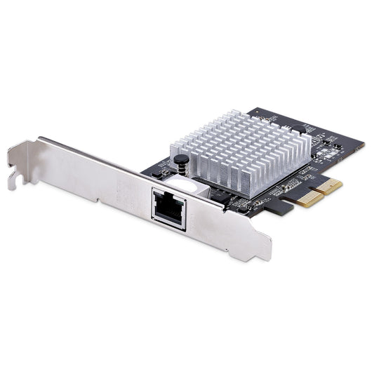 StarTech.com 1-ports 10 Gbps PCIe-kortadapter för nätverk, nätverkskort för PC/Server, PCIe Ethernet-kort med sex hastigheter och stöd för jumboram, NIC/LAN-gränssnittskort, 10GBASE-T och NBASE-T