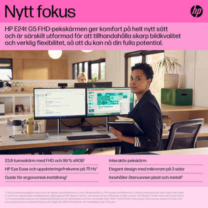 HP E24t G5 FHD-pekskärm