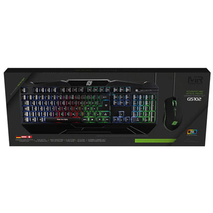 MediaRange MRGS102 tangentbord Mus inkluderad Spela USB QWERTZ tyska Svart
