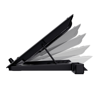 Trust GXT 1125 Quno Ställ till bärbara datorer Svart 43,2 cm (17")