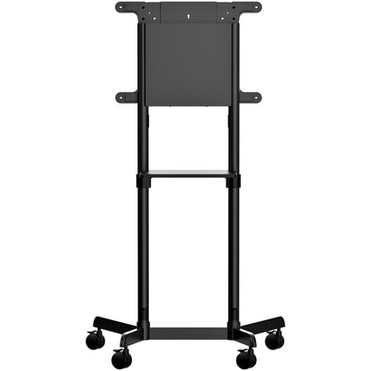 StarTech.com Mobil TV-vagn - Portabelt rullande TV-stativ för 37-70 tum VESA-skärmar (70 kg) - TV-stativ med hyll- och förvaringsutrymme - Rotera/luta skärmen - Universellt TV-fäste på hjul