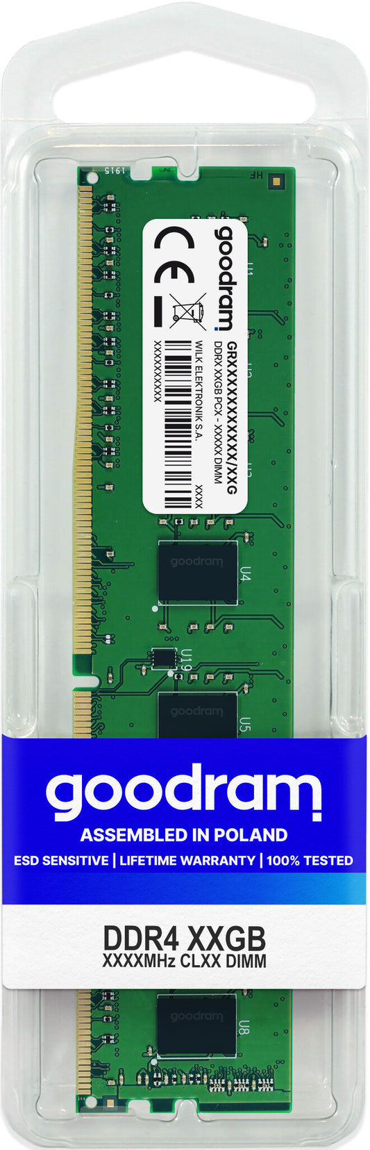 Goodram GR3200D464L22S/8G RAM-minnen 8 GB 1 x 8 GB DDR4 3200 MHz