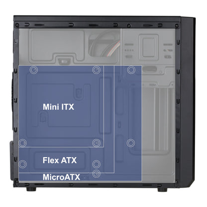 Akyga AK17BK datorväskor Micro Tower Svart