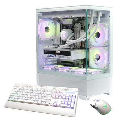Hyrican GAMEMAX ICE 7407 AMD Ryzen™ 7 7800X3D 32 GB DDR5-SDRAM 2 TB SSD NVIDIA GeForce RTX 5080 Windows 11 Home Midi Tower PC Vit