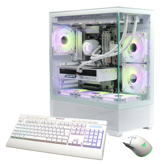 Hyrican GAMEMAX ICE 7407 AMD Ryzen™ 7 7800X3D 32 GB DDR5-SDRAM 2 TB SSD NVIDIA GeForce RTX 5080 Windows 11 Home Midi Tower PC Vit