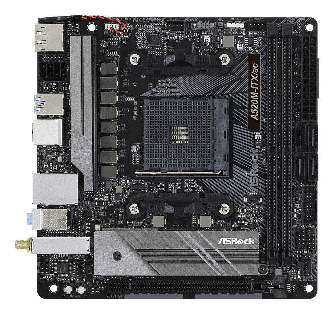 Asrock A520M-ITX/ac Uttag AM4 micro ATX