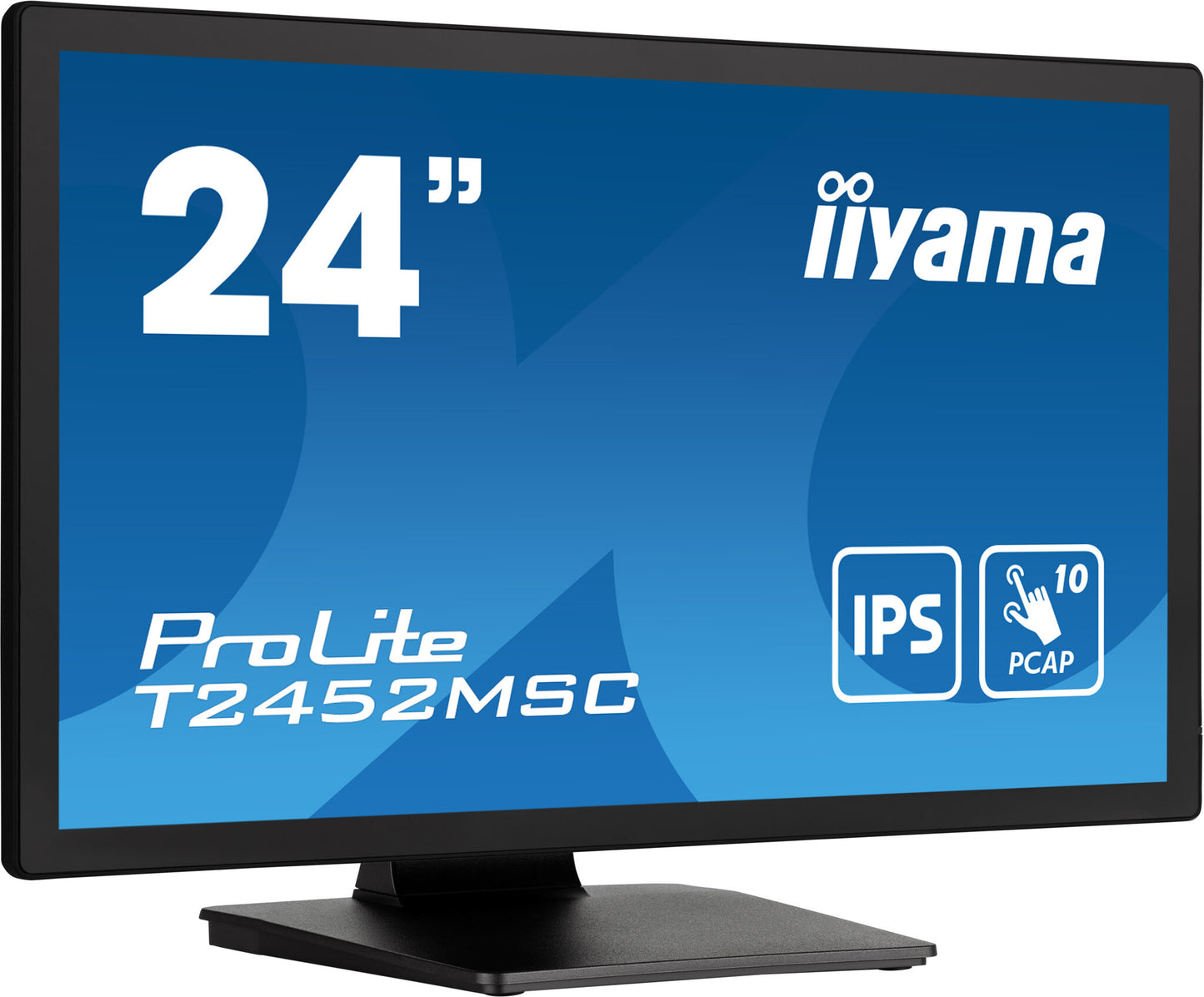 iiyama ProLite T2452MSC-B1 platta pc-skärmar 60,5 cm (23.8") 1920 x 1080 pixlar Full HD LCD Pekskärm Flera användare Svart