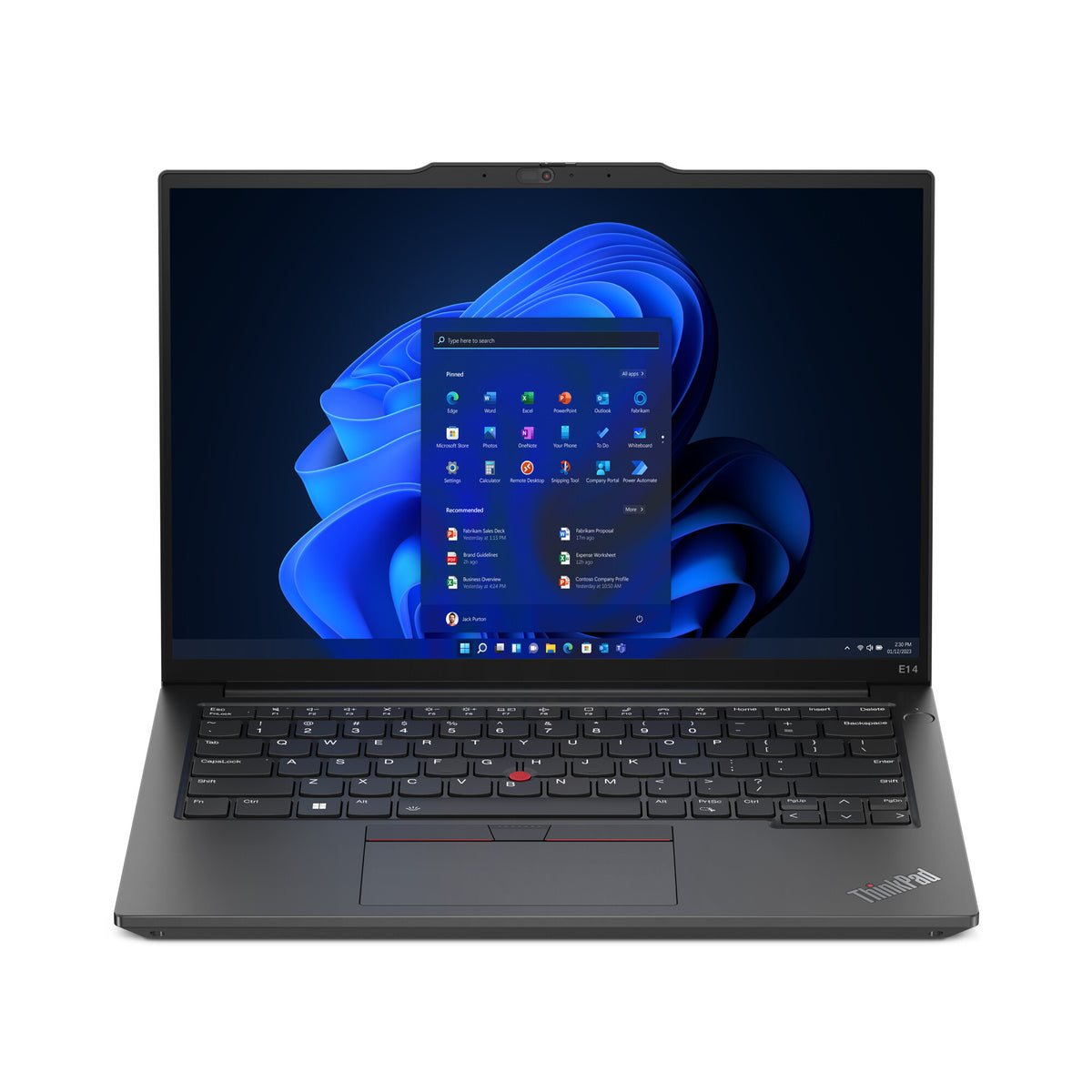 Lenovo ThinkPad E14 Gen 5 (AMD) AMD Ryzen™ 3 7330U Bärbar dator 35,6 cm (14") WUXGA 8 GB DDR4-SDRAM 256 GB SSD Wi-Fi 6 (802.11ax) Windows 11 Pro Nordic Svart
