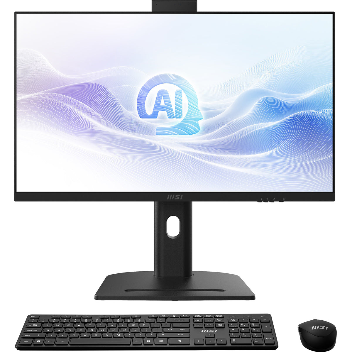 MSI Modern AM273QP AI 1UMG-221AT Intel Core Ultra 7 155H 68,6 cm (27") 2560 x 1440 pixlar Allt-i-ett-dator 32 GB DDR5-SDRAM 1 TB SSD Windows 11 Pro Wi-Fi 6E (802.11ax) Svart