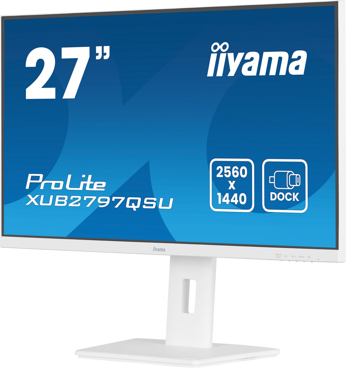 iiyama ProLite XUB2797QSU-W2 platta pc-skärmar 68,6 cm (27") 2560 x 1440 pixlar Quad HD LED Vit