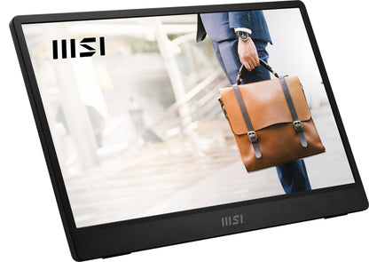 MSI PRO MP161 E2U bärbar tv-apparat och monitor Bärbara monitor Svart 39,6 cm (15.6") LED 1920 x 1080 pixlar