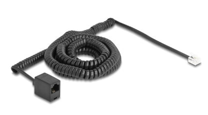 DeLOCK 90119 telefonkablar 10 m Svart