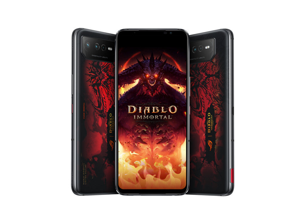 ASUS ROG Phone 6 Diablo Immortal Edition 17,2 cm (6.78") Dubbla SIM-kort Android 12 5G USB Type-C 16 GB 512 GB 6000 mAh Svart, Röd