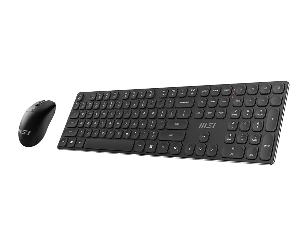 MSI FORGE K210 WIRELESS COMBO tangentbord Mus inkluderad Hem / Kontor USB Svart