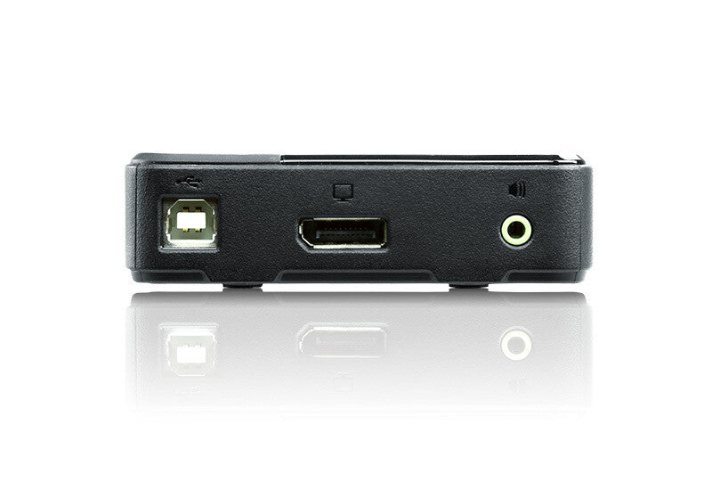 ATEN USB DisplayPort/Audio KVM-switch med 2 portar (stöd för 4K och medföljande kablar)