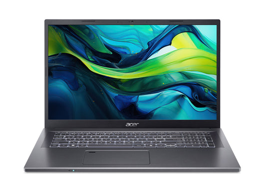 Acer Aspire A17-51M-52LH Intel Core 5 120U Bärbar dator 43,9 cm (17.3") Full HD 16 GB LPDDR5-SDRAM 512 GB SSD Wi-Fi 6E (802.11ax) eShell Grå