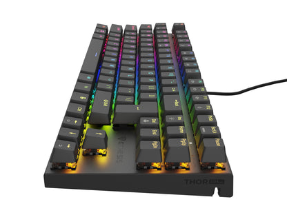 GENESIS Thor 303 TKL tangentbord Spela USB QWERTY Amerikanskt internationellt Svart