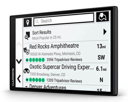 Garmin DriveSmart 76 navigatorer Fast 17,8 cm (7") TFT Pekskärm 239,6 g Svart