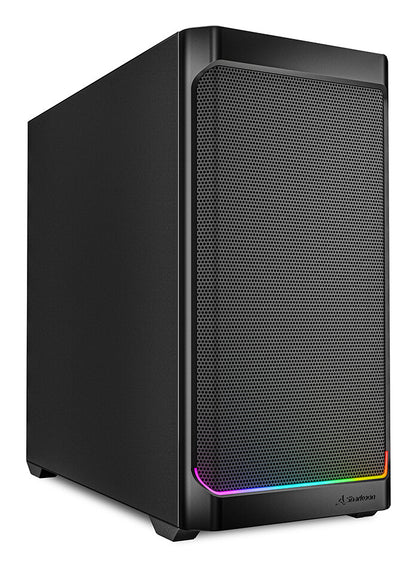 Sharkoon MK4 RGB Strip Micro Tower Svart