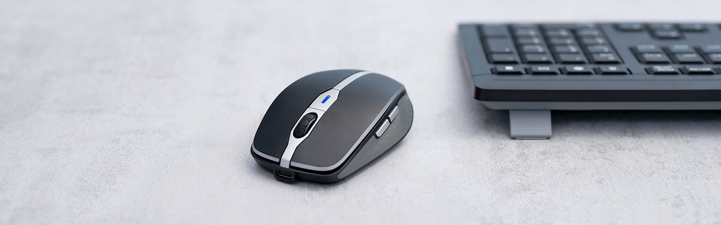 CHERRY MW 9100 datormöss Kontor Ambidextrous Trådlös RF + Bluetooth 2400 DPI