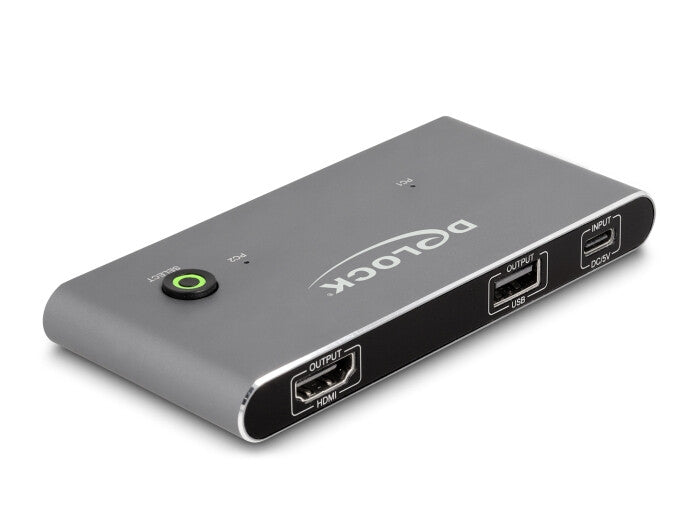 DeLOCK 11486 KVM-switchar Antracit
