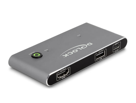 DeLOCK 11486 KVM-switchar Antracit