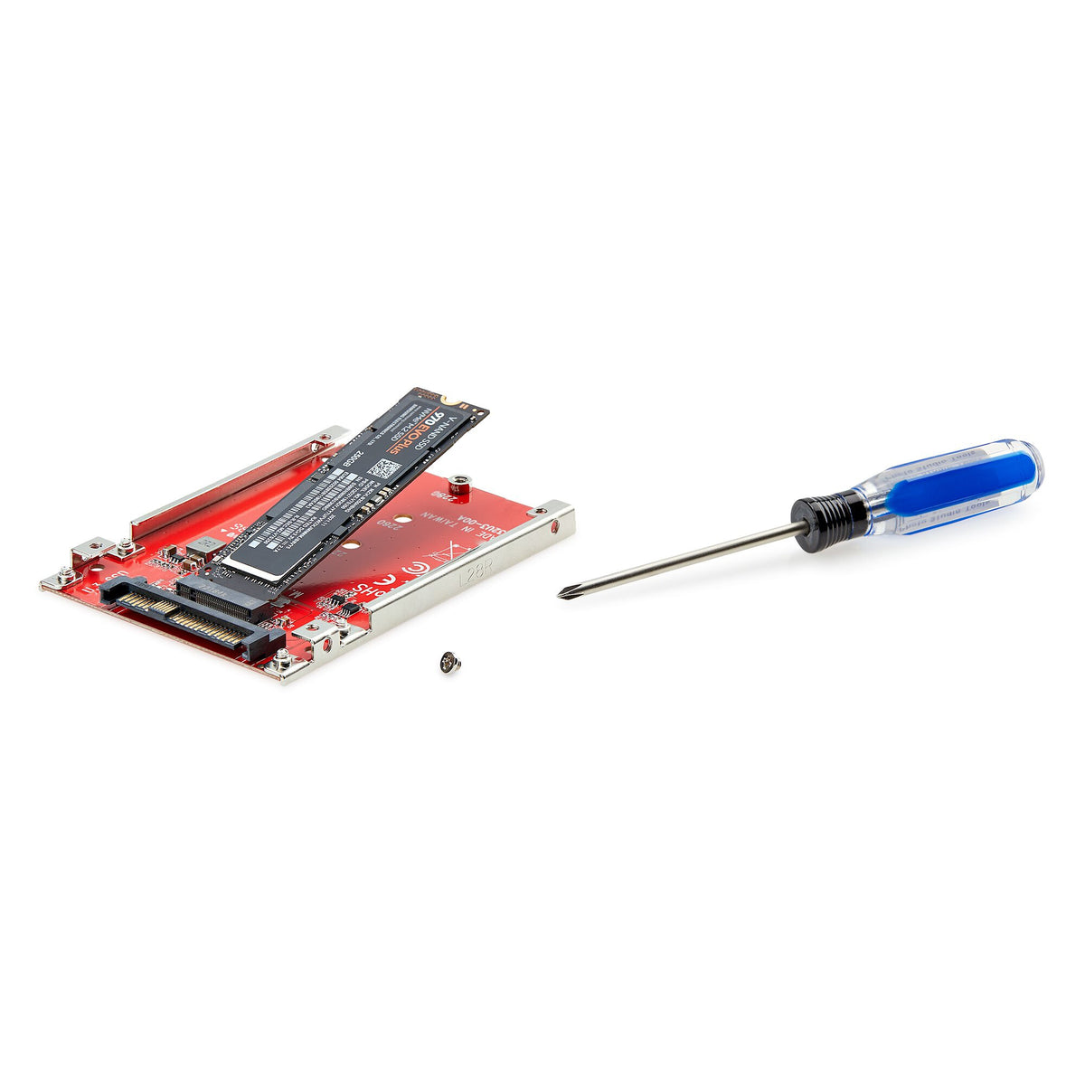 StarTech.com M.2- till U.3-adapter för M.2 NVMe SSD-enheter, PCIe M.2-enhet till 2,5-tums U.3-värdadapter/-konverterare (SFF-TA-1001), TAA-kompatibel - 2,5-tums enhetsformfaktor