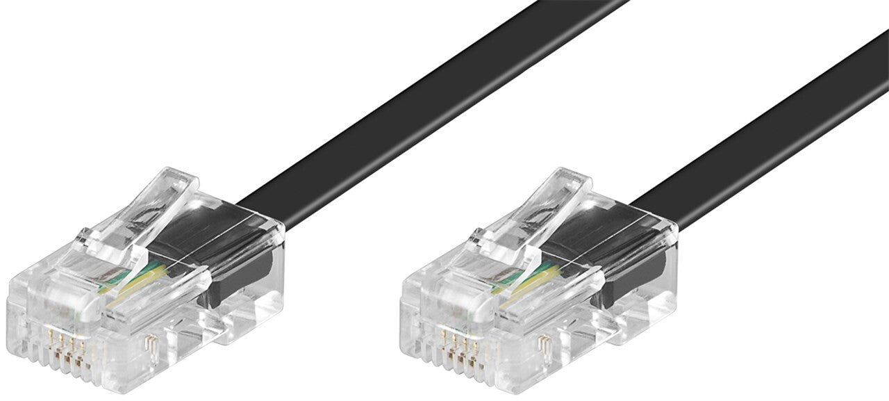 Goobay 50256 telefonkablar 6 m Svart
