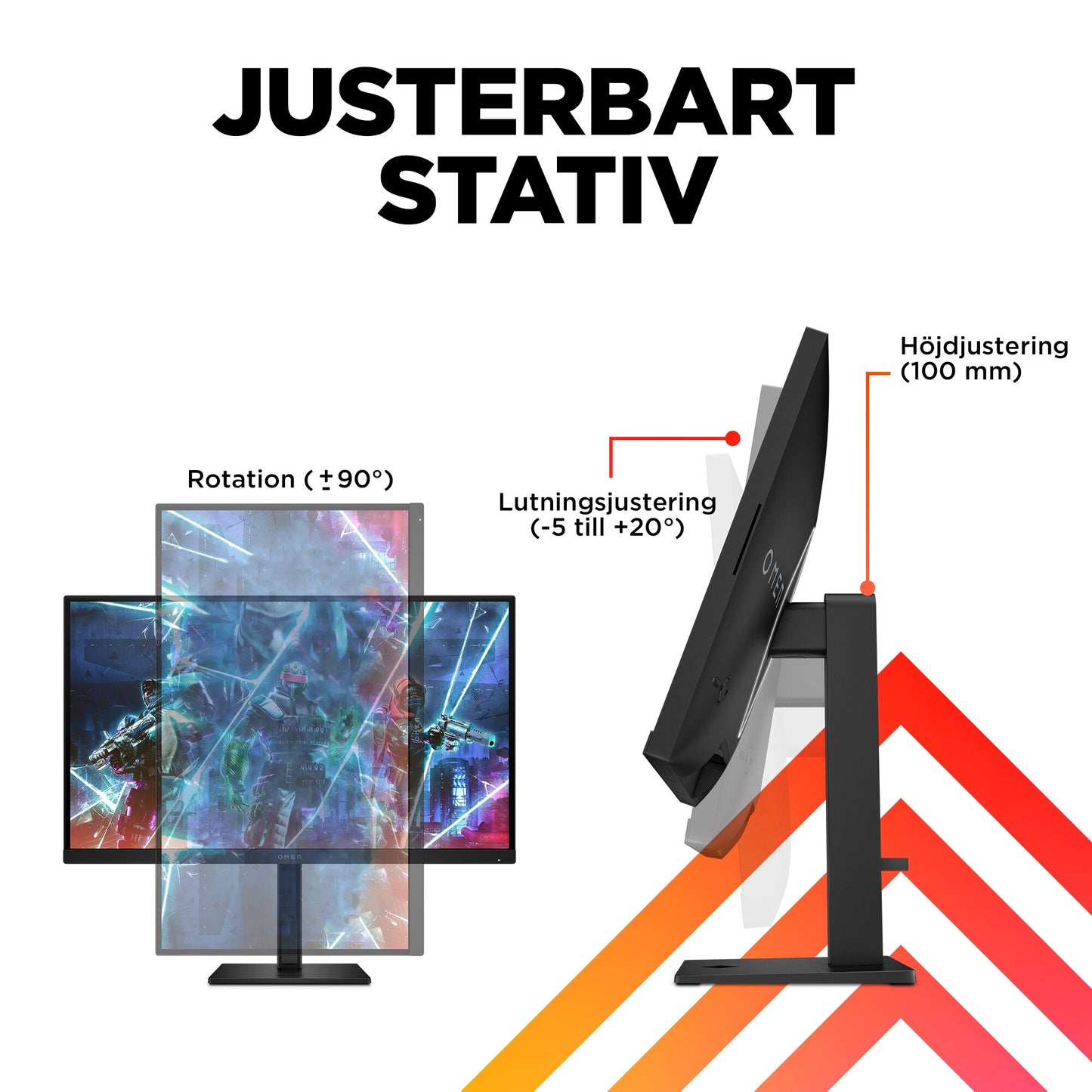 OMEN by HP OMEN 27 tum FHD 240 Hz Gaming-skärm – OMEN 27s