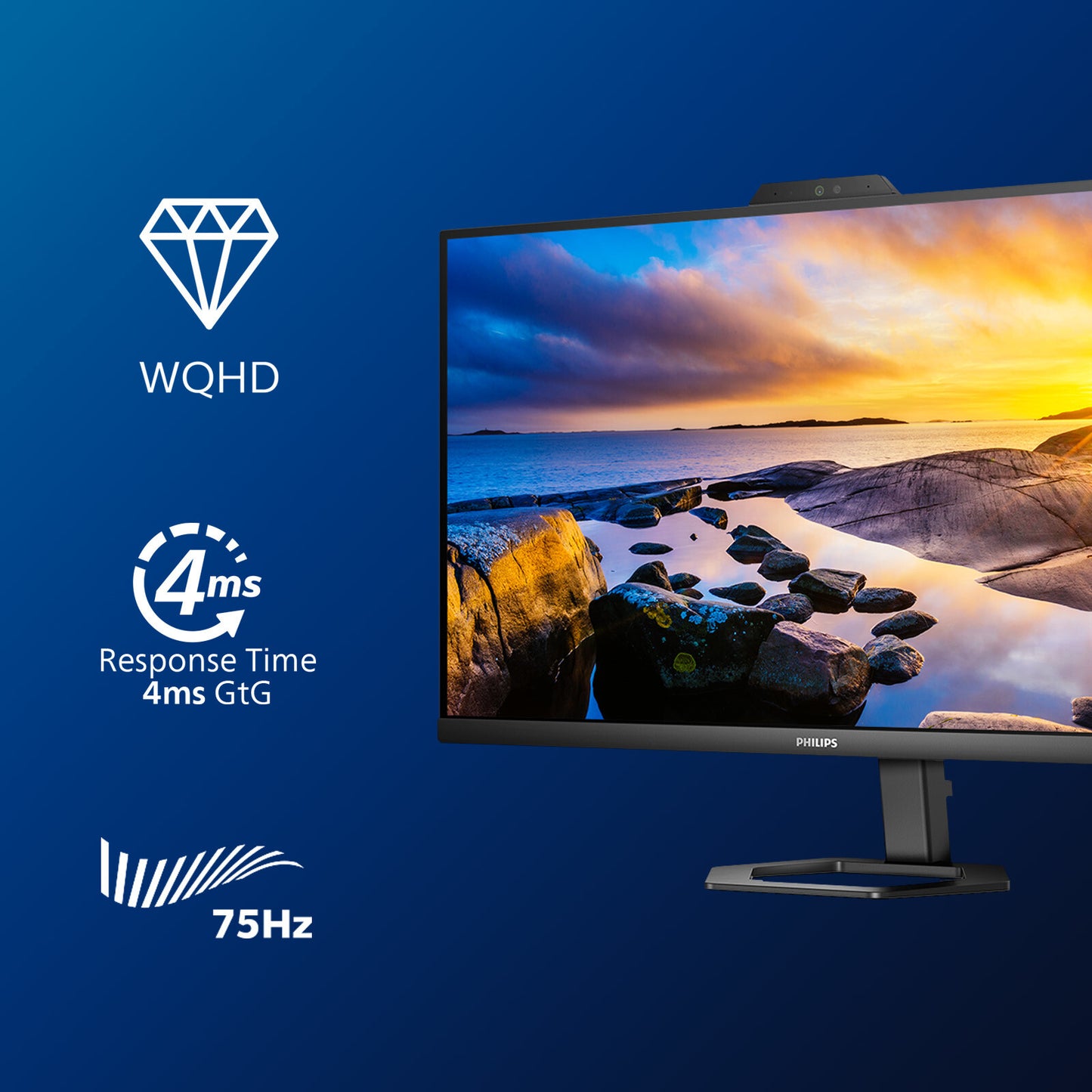 Philips 5000 series 27E1N5600HE/00 platta pc-skärmar 68,6 cm (27") 2560 x 1440 pixlar Quad HD LCD Svart