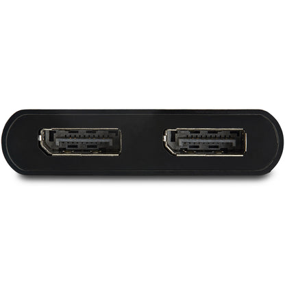 StarTech.com DisplayPort 1.2-splitter för dubbla bildskärmar, DisplayPort till 2x DP-adapter för flera bildskärmar, dubbel 4K 30 Hz eller 1080p 60 Hz MST-hubb för dator, USB-bussdriven - Endast för Windows