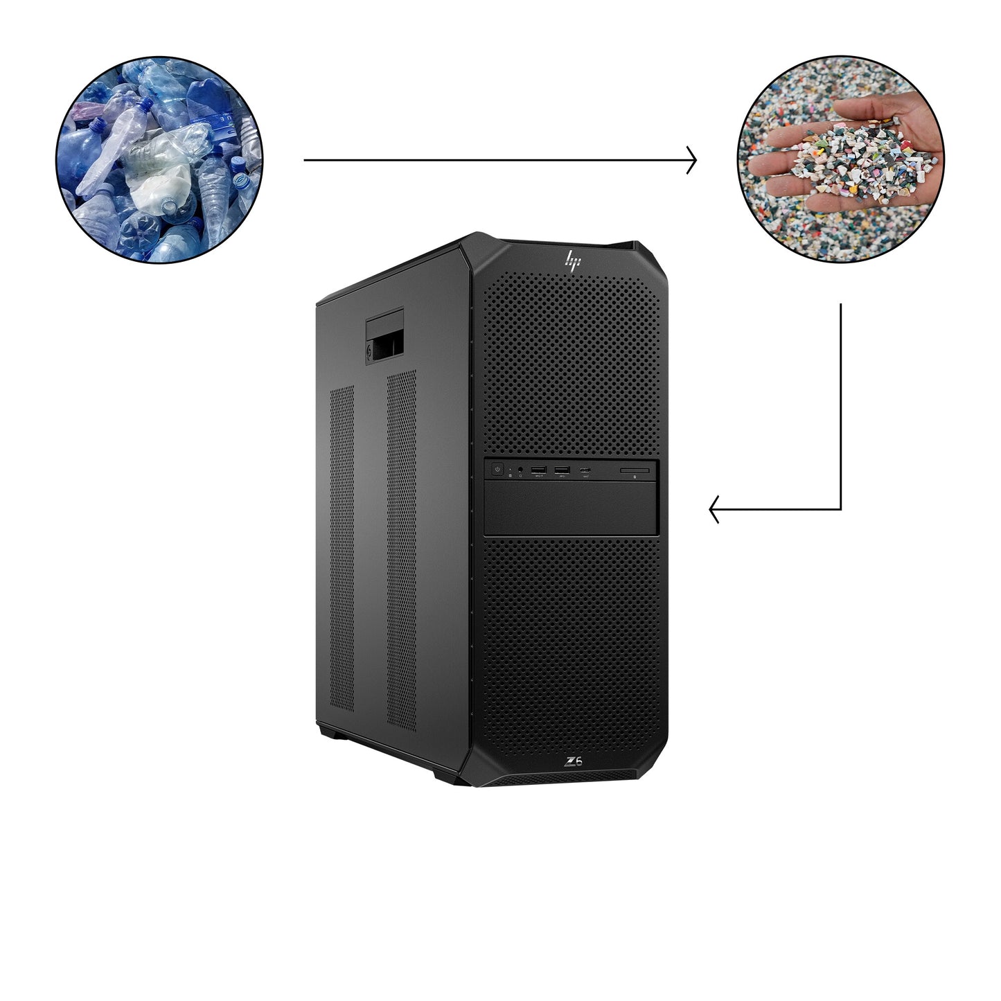 HP Z6 G5 A AMD Ryzen Threadripper PRO 7955WX 64 GB DDR5-SDRAM 1 TB SSD Windows 11 Pro Tower Arbetsstation AI Workstation Svart