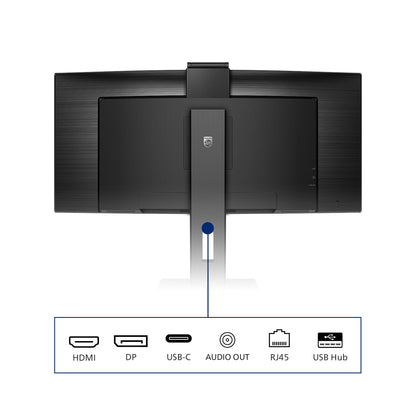 Philips P Line 346P1CRH/00 LED display 86,4 cm (34") 3440 x 1440 pixlar UltraWide Quad HD Svart