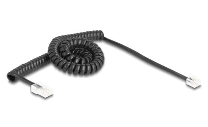 DeLOCK 88480 telefonkablar 3 m Svart