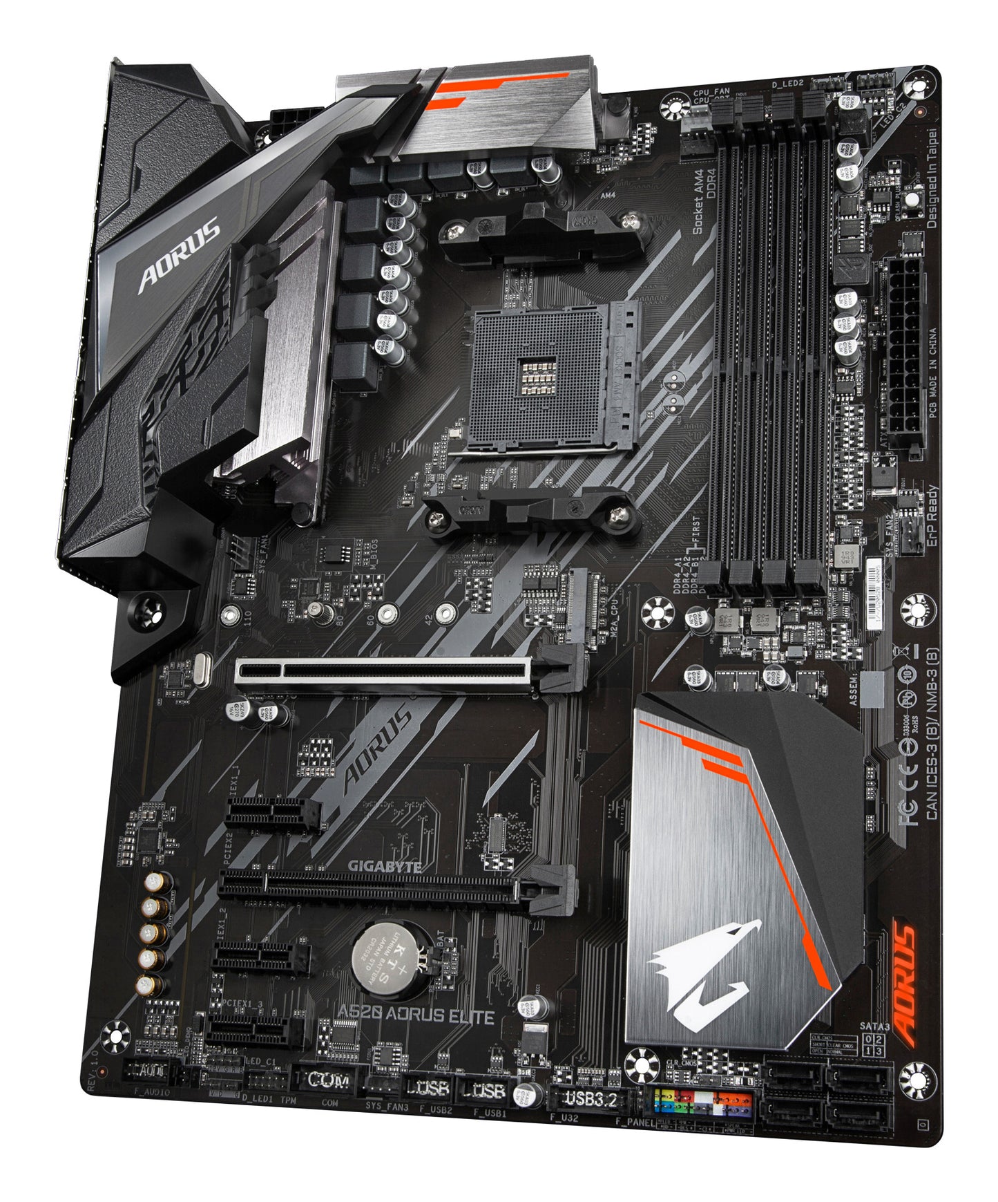 GIGABYTE A520 AORUS ELITE moderkort AMD A520 Uttag AM4 ATX