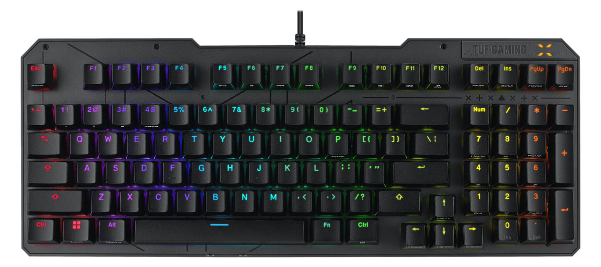 ASUS TUF Gaming K3 Gen II tangentbord Spela USB QWERTY Svart