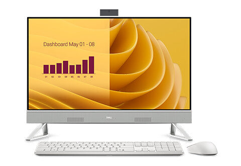 DELL EC27250 Intel Core 7 150U 68,6 cm (27") 1920 x 1080 pixlar Pekskärm Allt-i-ett-dator 16 GB DDR5-SDRAM 1 TB SSD NVIDIA GeForce MX570A Windows 11 Pro Wi-Fi 6E (802.11ax) Pärlemorfärgad, Vit