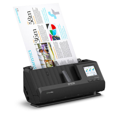 Epson ES-C380W ADF + arkmatad scanner 600 x 600 DPI A4 Svart