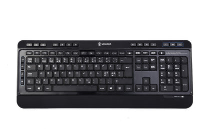 Voxicon Office 290W tangentbord Kontor RF Trådlös QWERTY Nordic Svart