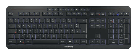 CHERRY Stream keyboard ultimate tangentbord Hem / Kontor USB + RF Wireless + Bluetooth QWERTZ tyska Svart